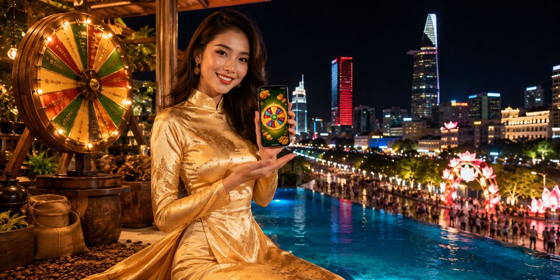 Người chơi Roulette trong trang phục áo dài tại TP.HCM trên nền tảng h1b