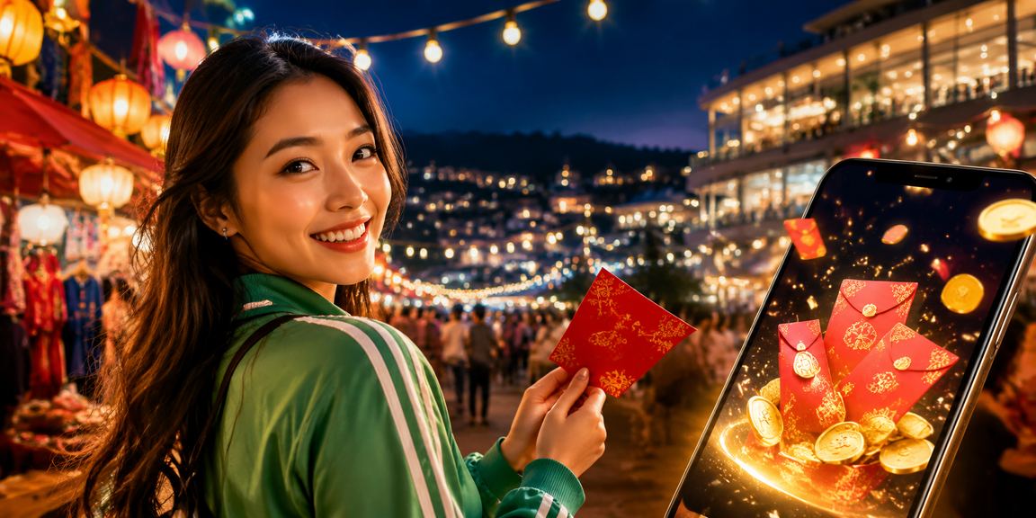 Người dùng Sapa nhận thưởng phong bì đỏ qua ứng dụng h1b trong lễ hội